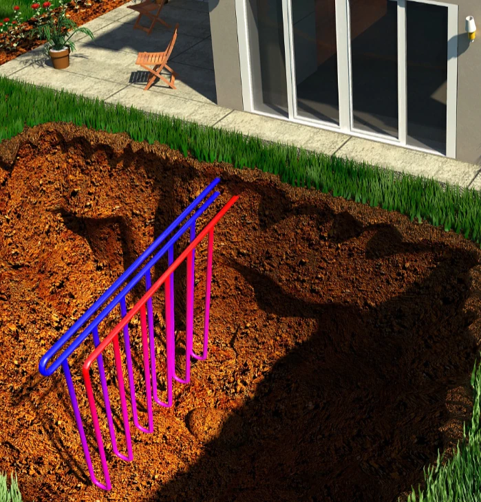 Vertical Geothermal Well System
