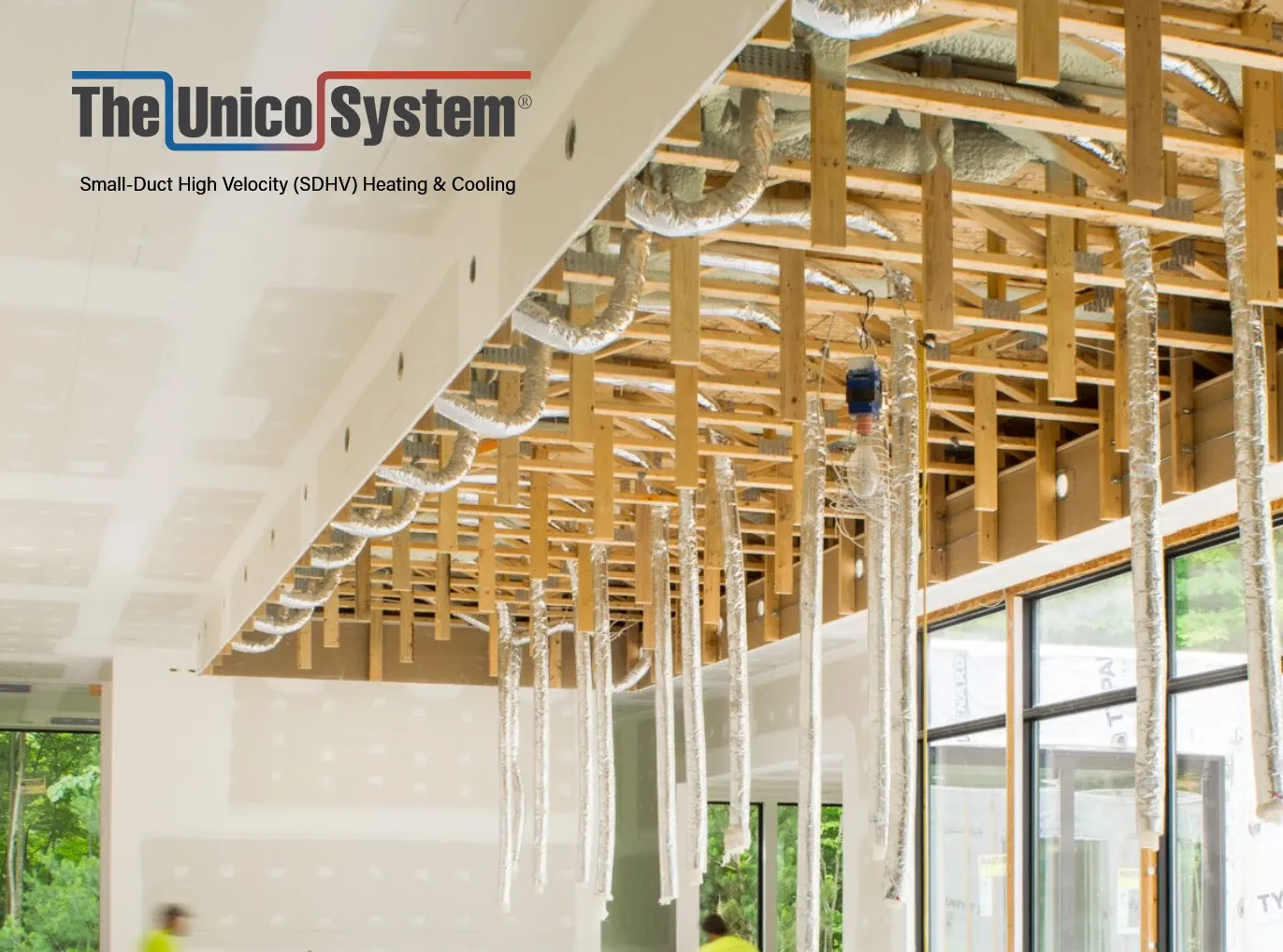 High-Velocity mini-duct system installation